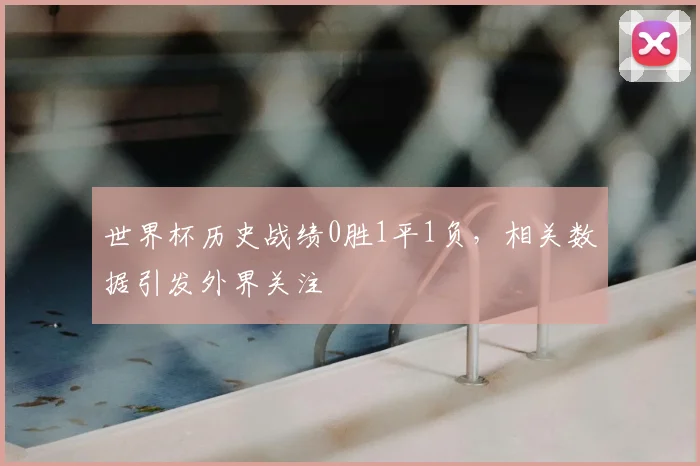 世界杯历史战绩0胜1平1负，相关数据引发外界关注