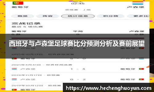 西班牙与卢森堡足球赛比分预测分析及赛前展望